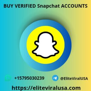 Buy Verified Snapchat Accounts